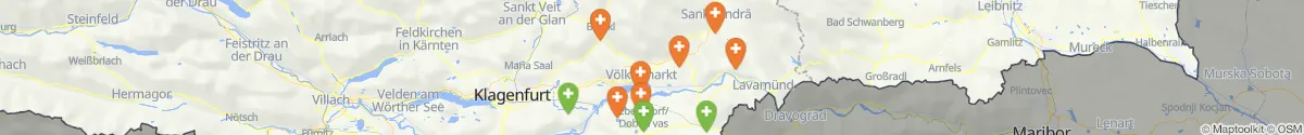 Map view for Pharmacy emergency services nearby Völkermarkt (Kärnten)